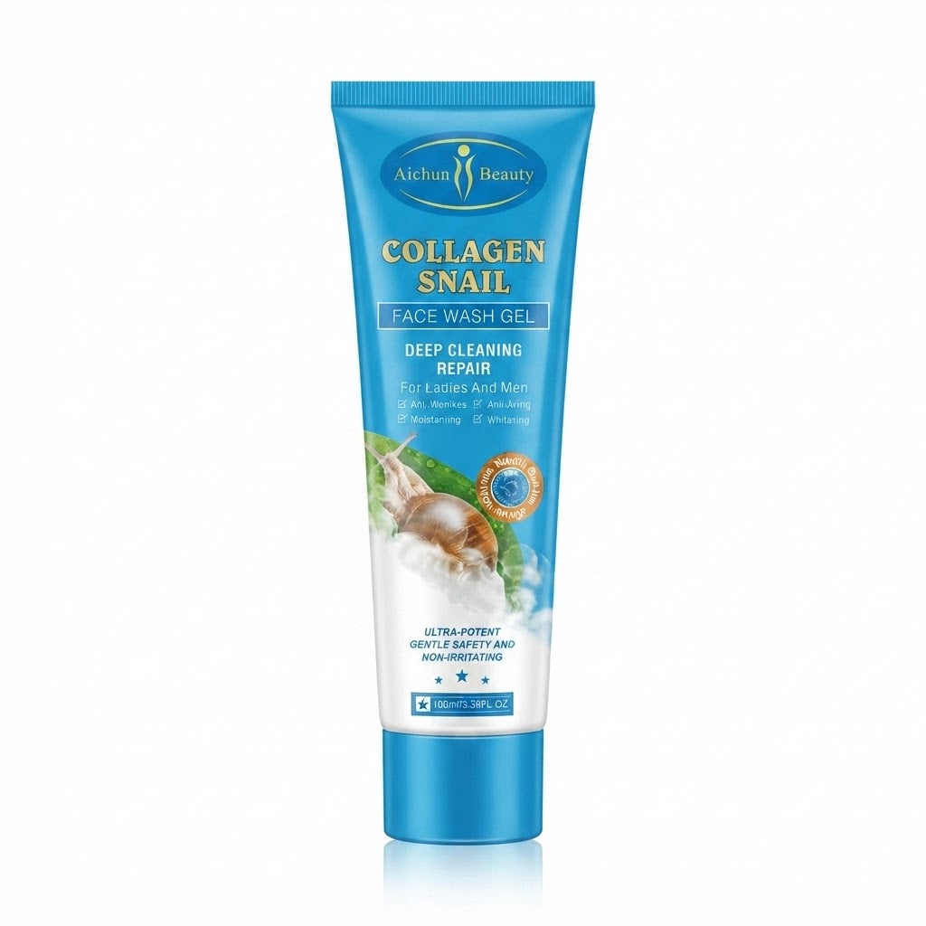 Aichun Beauty Collagen Snail Face Wash Gel - 100ml