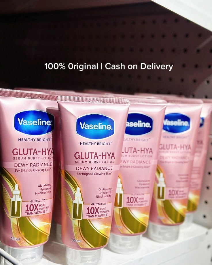 Vaseline Gluta-Hya Dewy Radiance Body Lotion | Brightening & Hydrating Serum Lotion