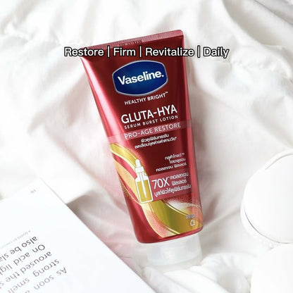 Vaseline Gluta-Hya Pro Age Restore Serum Burst Lotion  | Firming, Hydration & Glow