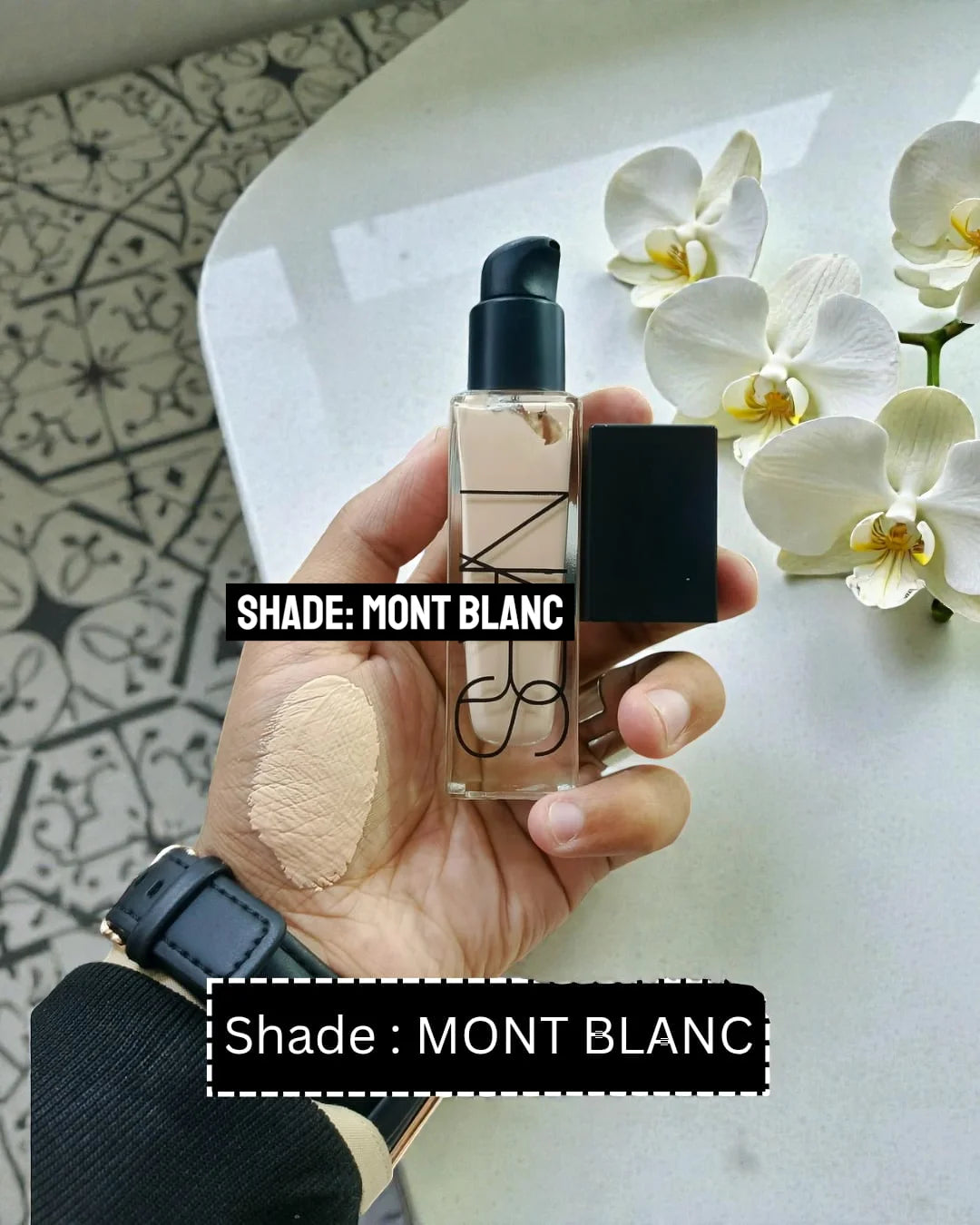 NARS Radiant Longwear Foundation – Full Coverage, 16-Hour Wear, Natural Matte Finish