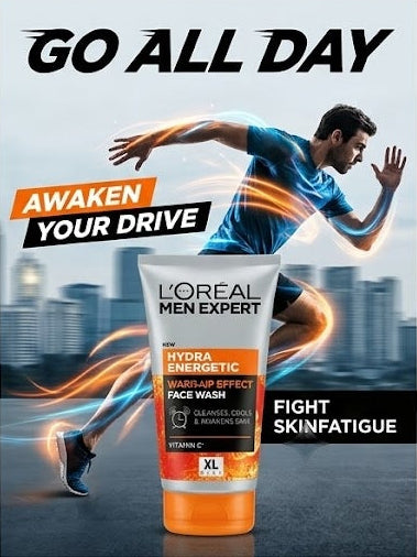 Loreal Men Expert Hydra Energetic Wake-Up Effect Face Wash (XL Size)